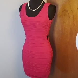 Hot pink dress